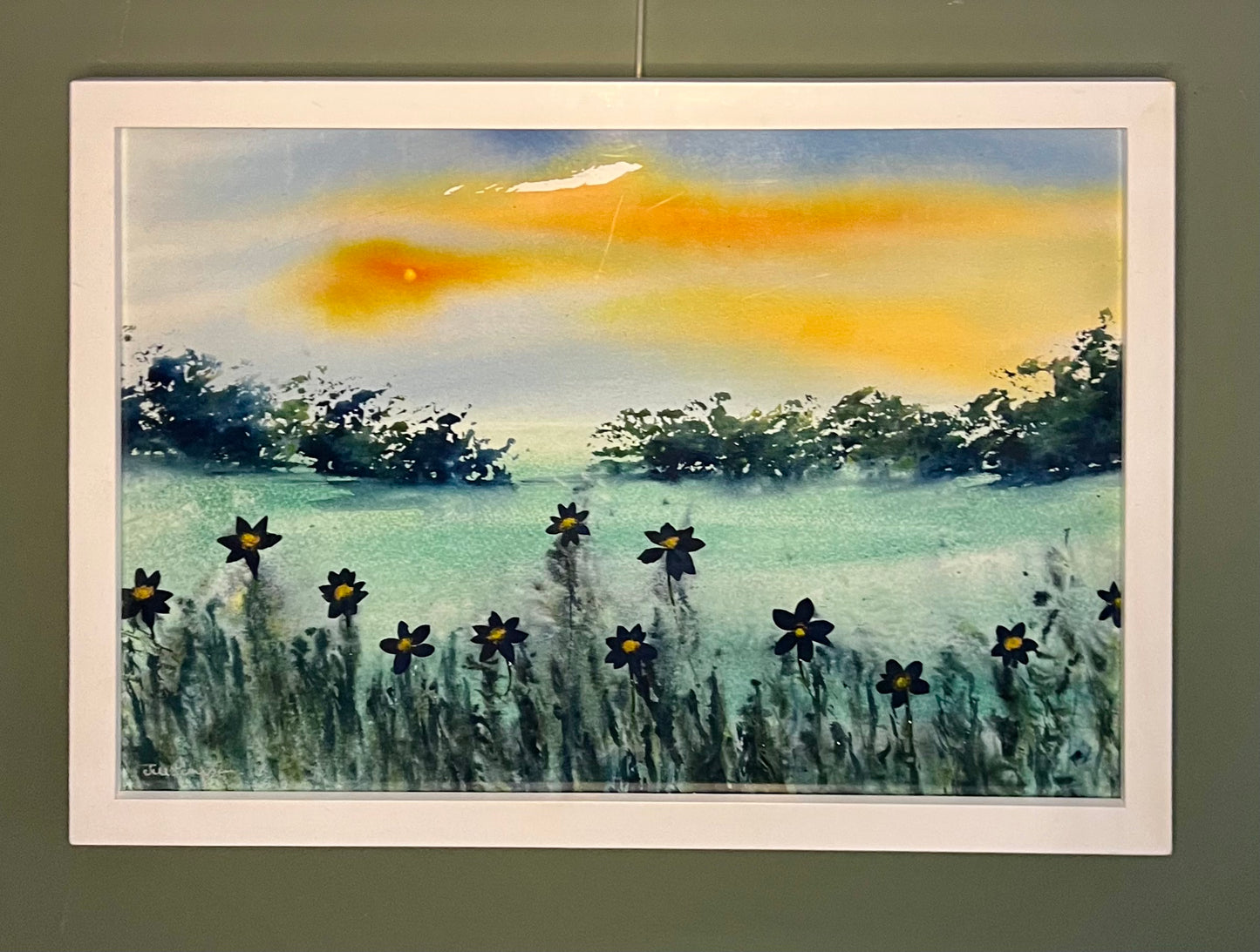 Pastures New (sold framed)