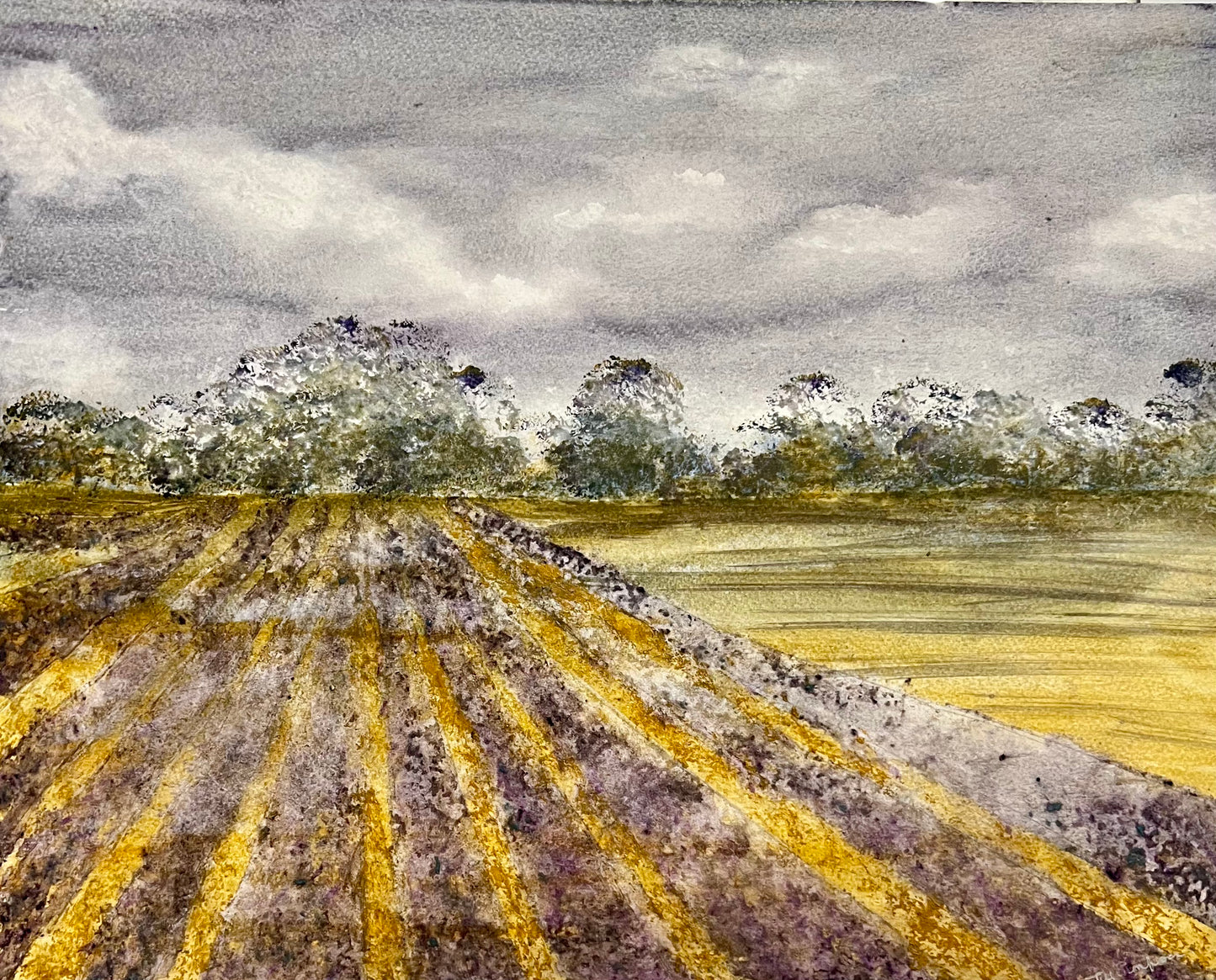 Lavender Sky (sold framed)