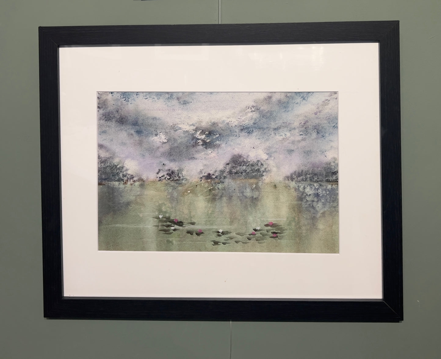 Lily Pond (sold framed)