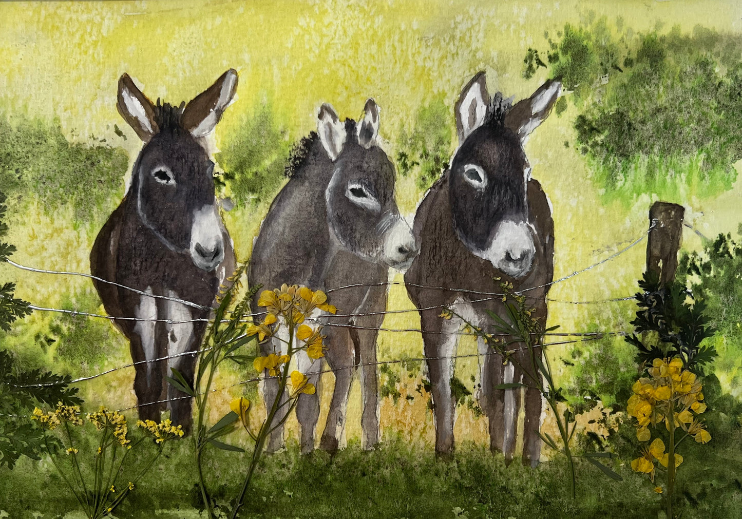 By the fence