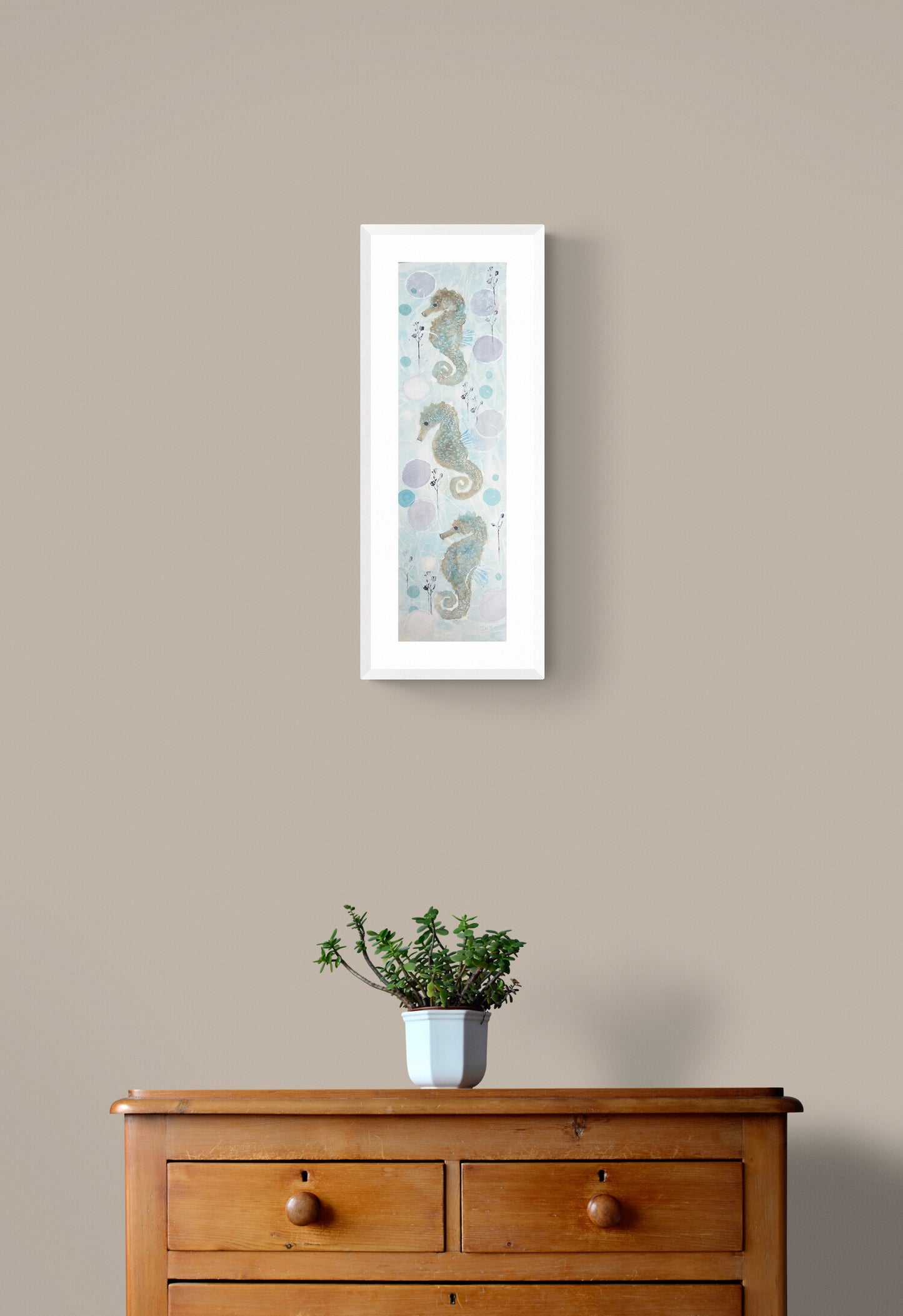 Seahorse Fun (sold framed)