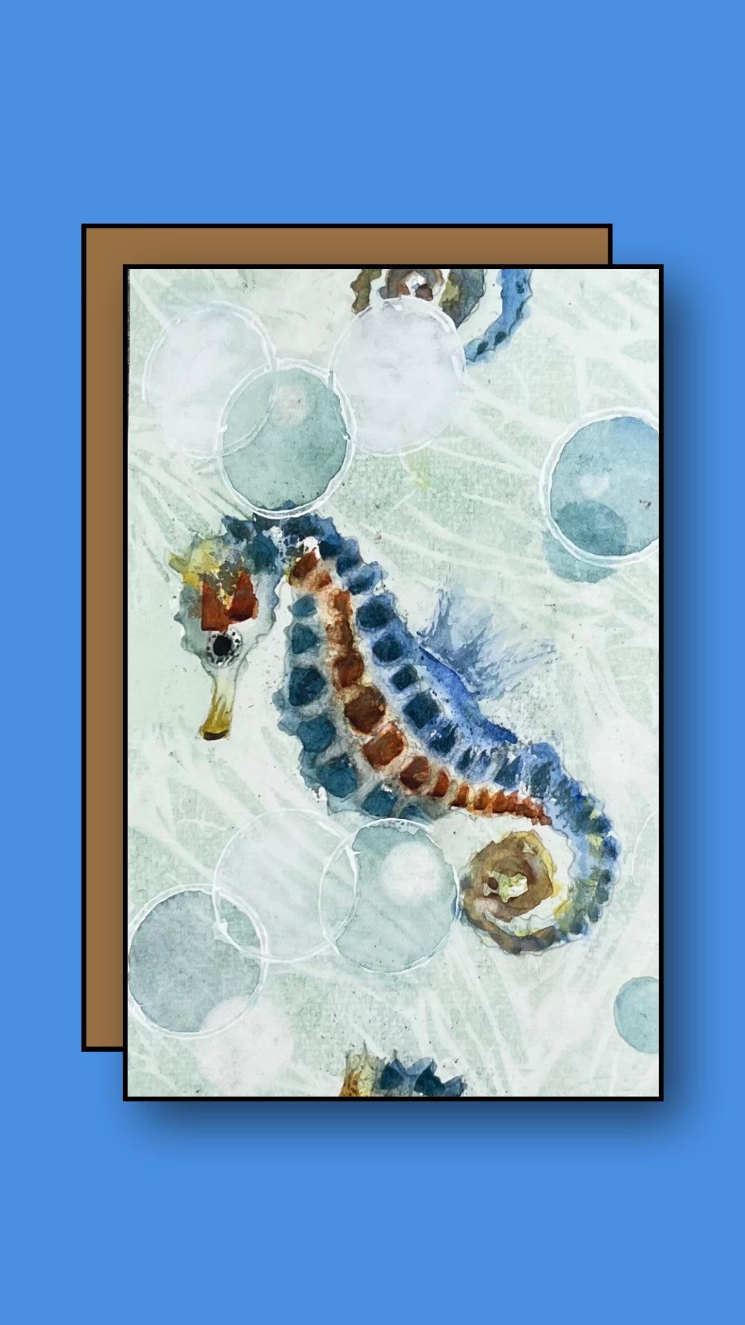 Seahorses (sold framed)