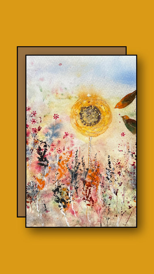 Golden Bloom (sold framed)