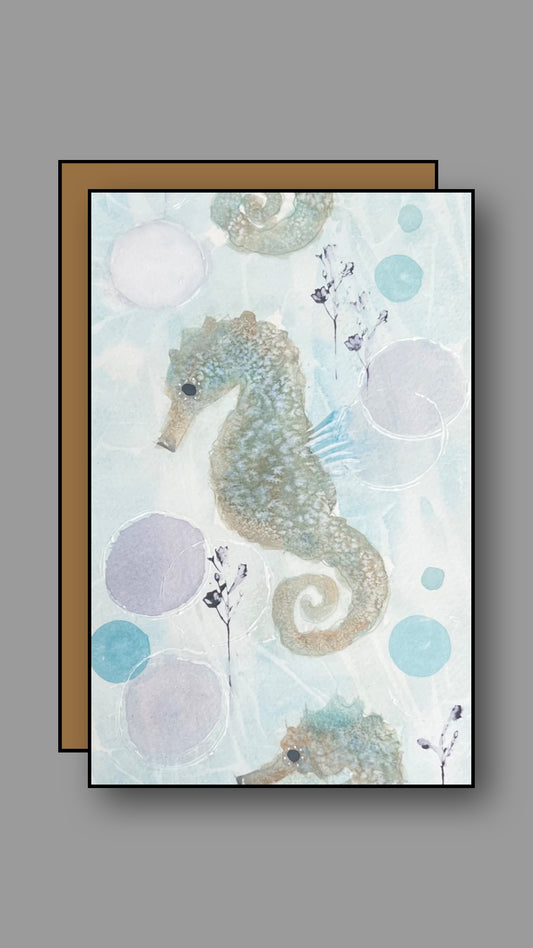 Seahorse Fun (sold framed)
