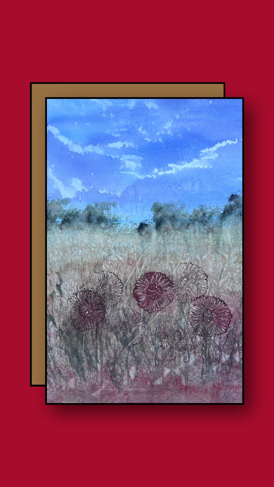 Golden Stamen (sold framed)