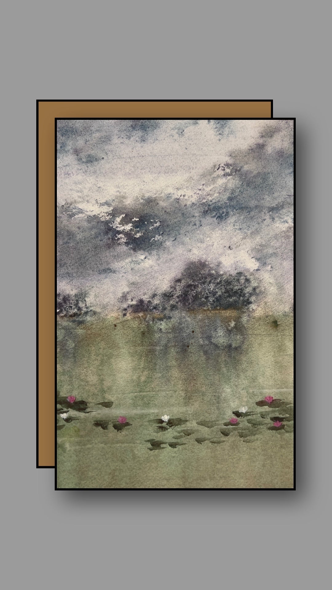 Lily Pond (sold framed)