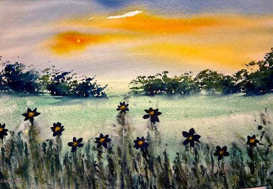 Pastures New (sold framed)