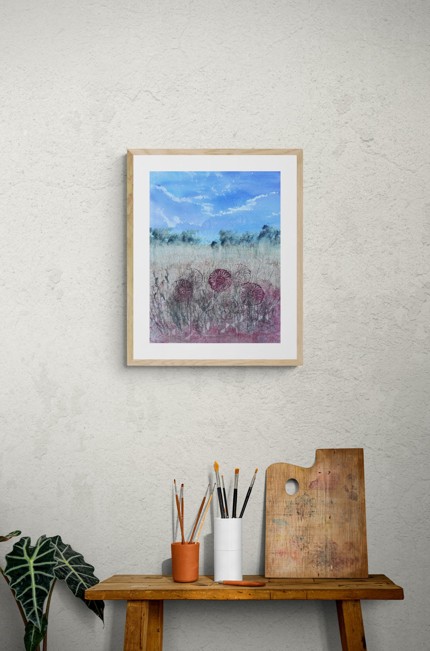 Golden Stamen (sold framed)