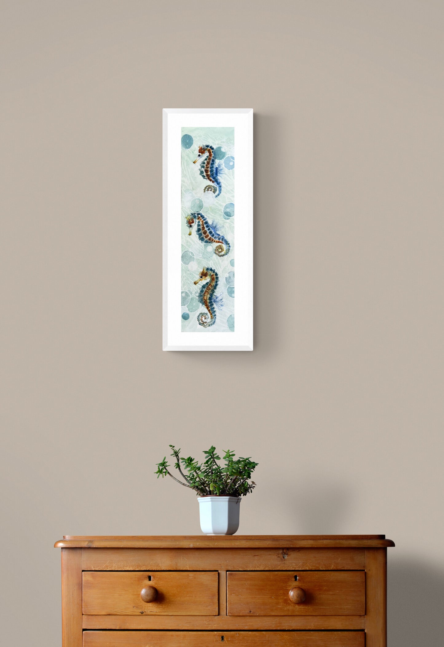 Seahorses (sold framed)